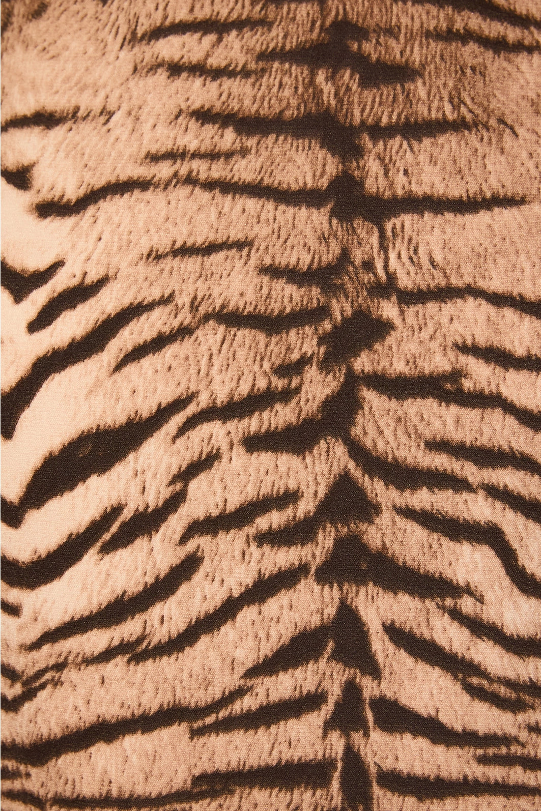 TIGER PRINT LACE HEM MINI DRESS