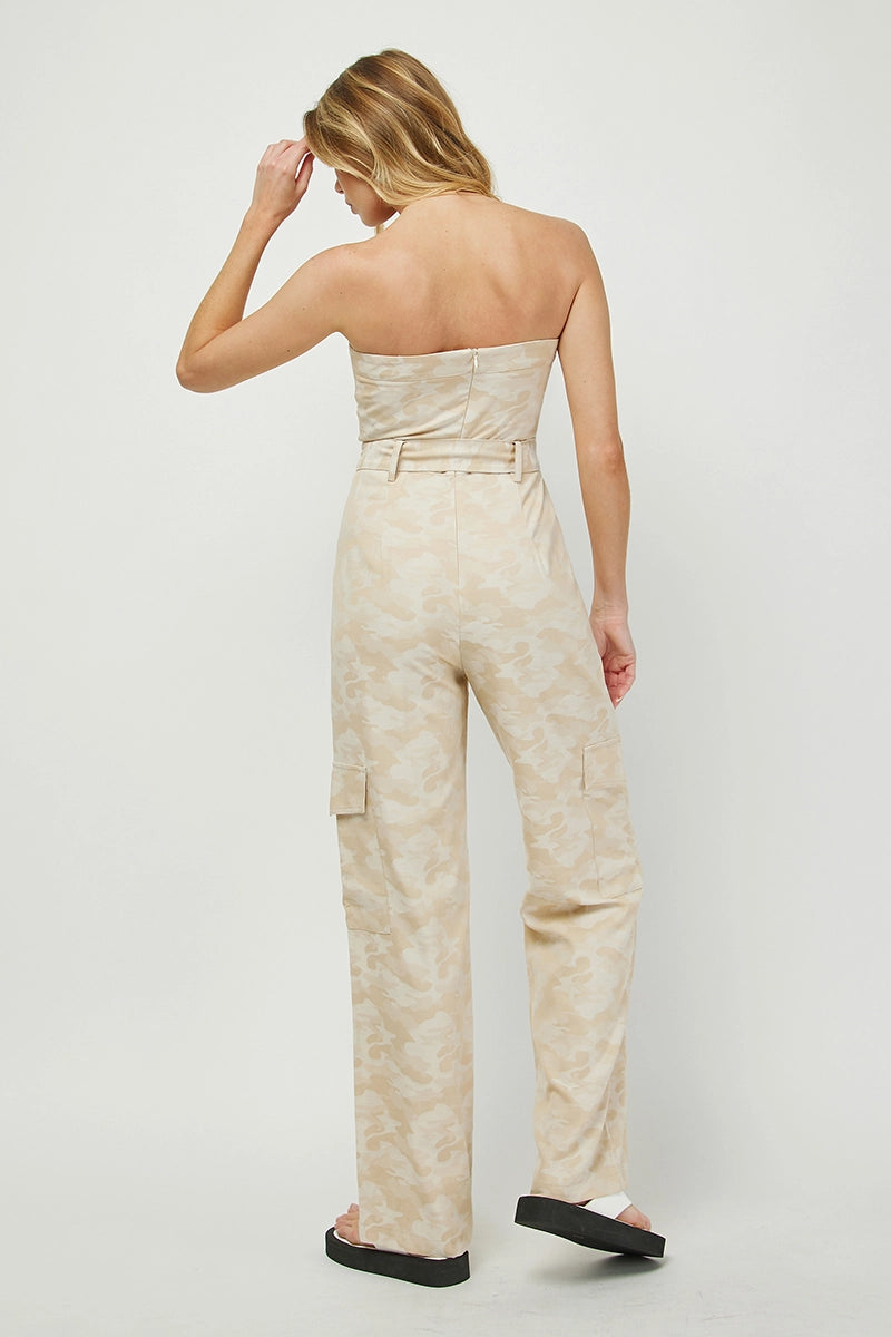 CAMO TUBE CARGO JUMPSUIT