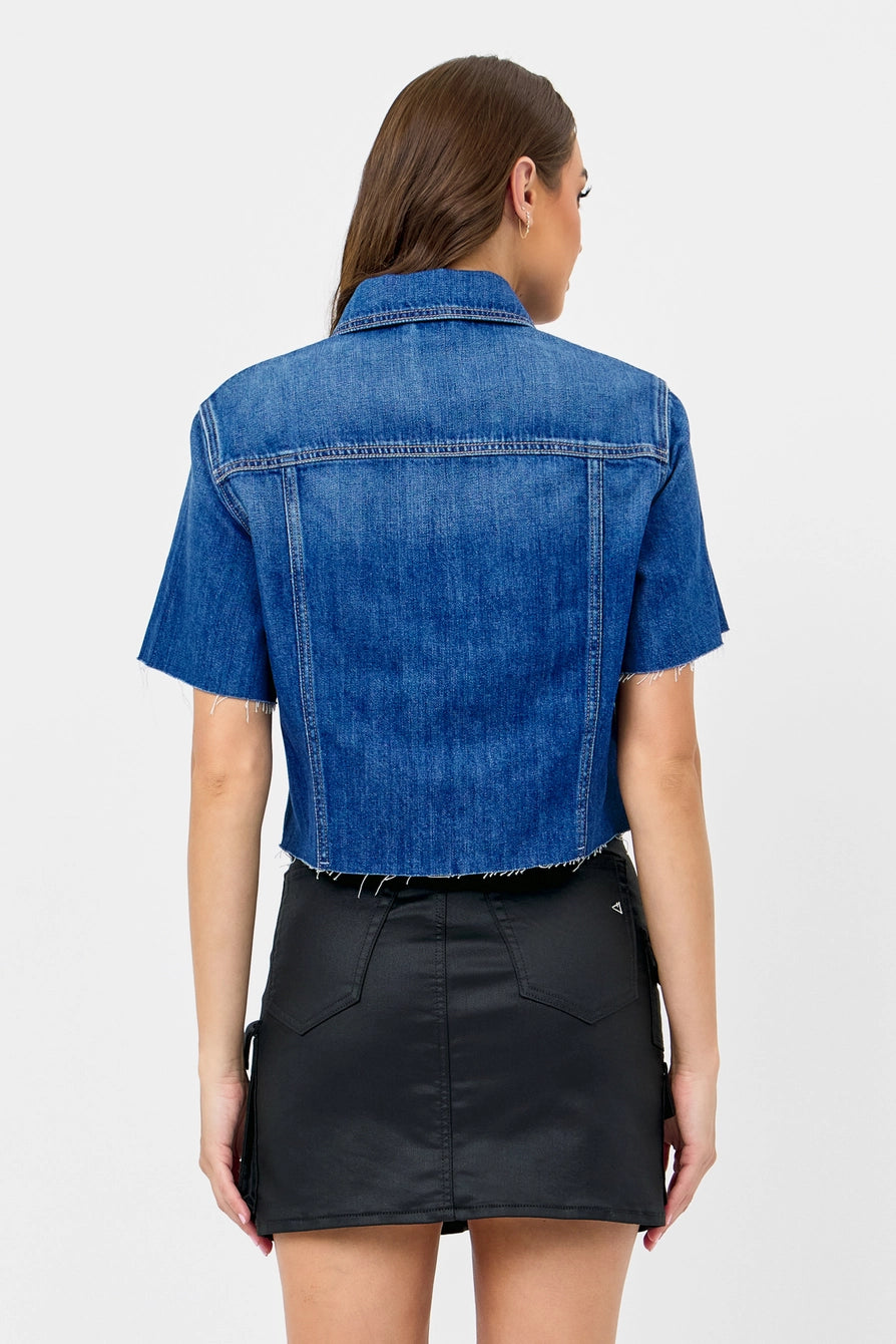 SHORT SLEEVE CROP JACKET