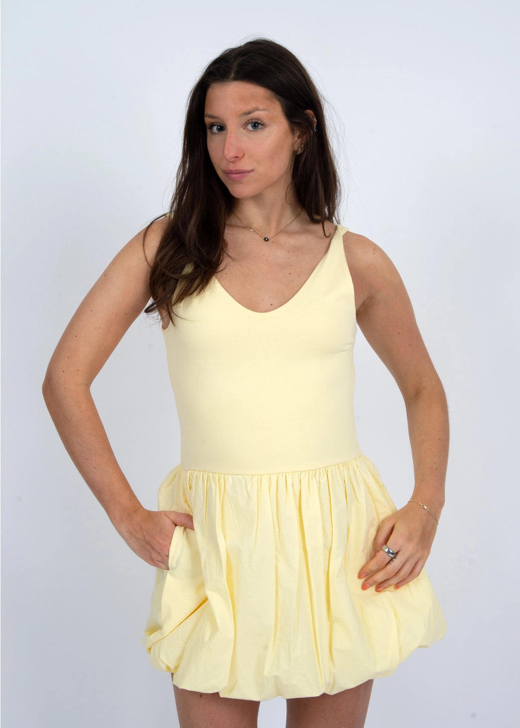 YELLOW VARA BUBBLE DRESS
