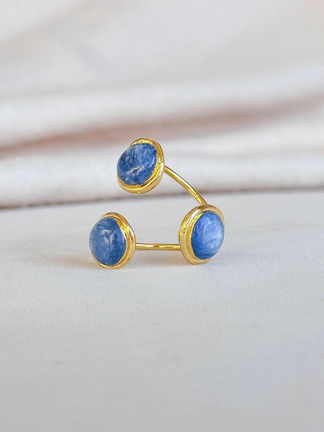 TRIPLE KYANITE RING