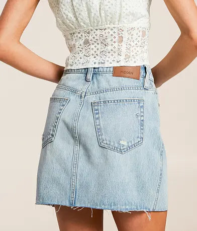 PEYTON DENIM MINI SKIRT