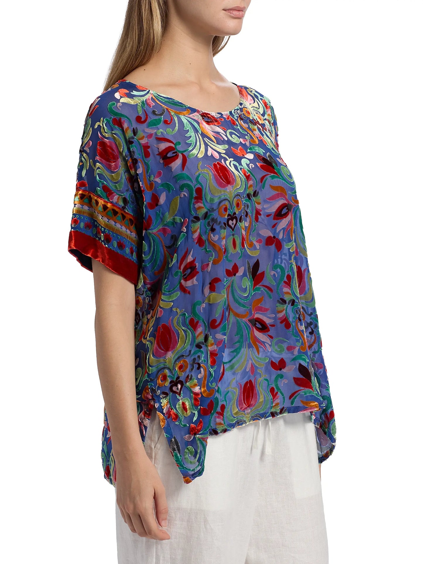 MARIAFE PRIMULA BURNOUT BLOUSE