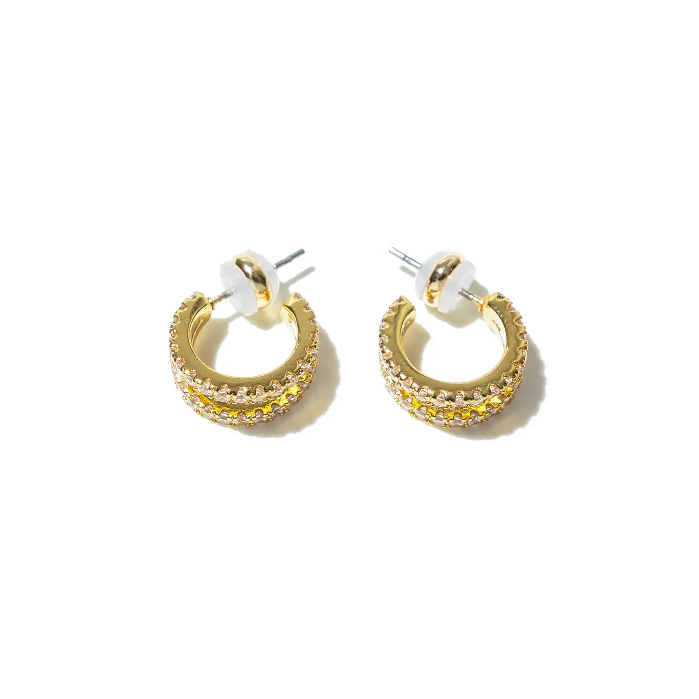 PAVE DOUBLE HOOP