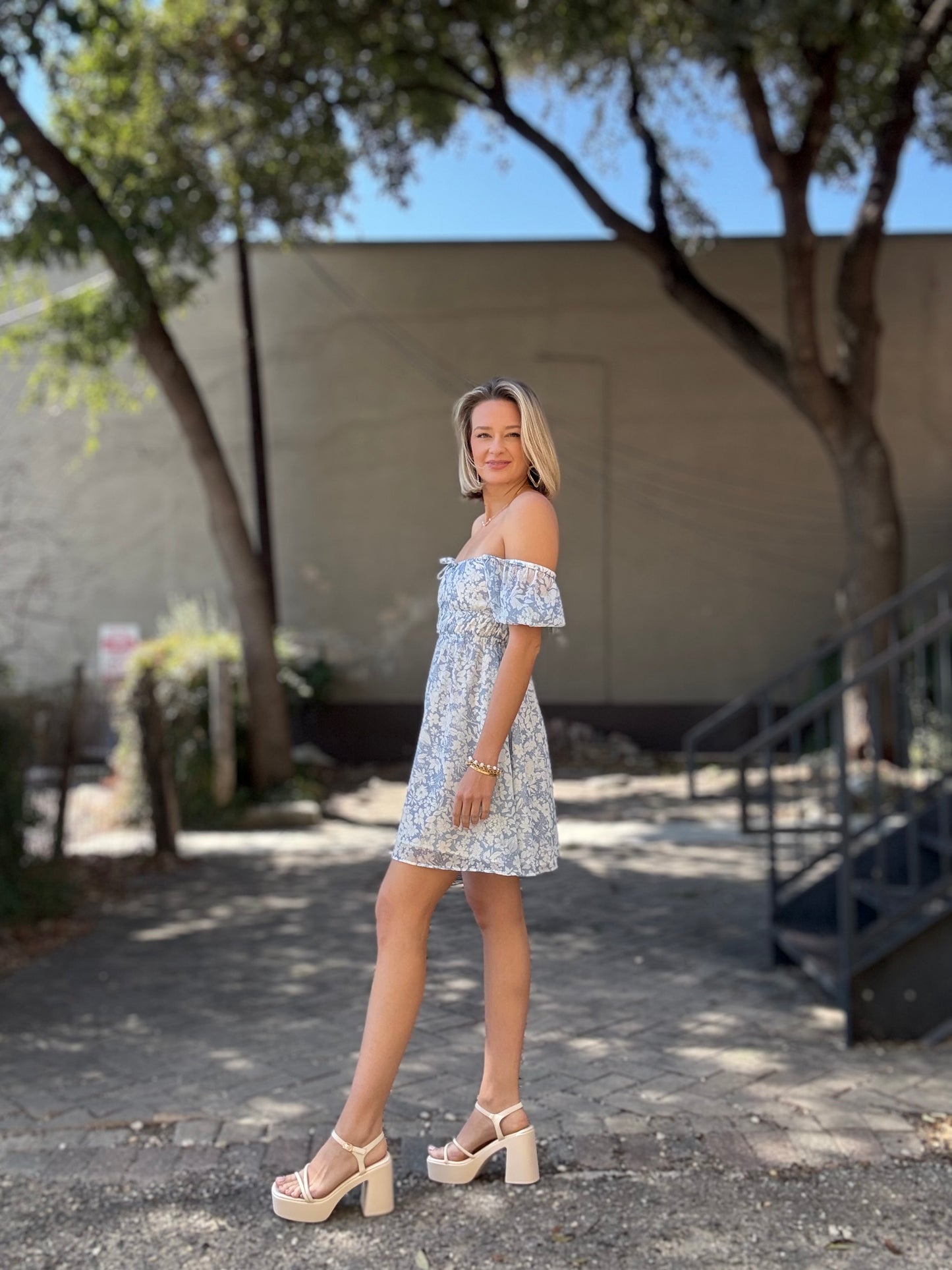 AUBREY TIE FRONT MINI DRESS