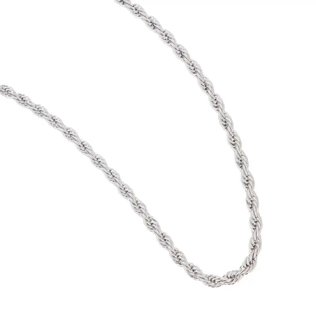 SILVER CHUNKY TWISTED NECKLACE