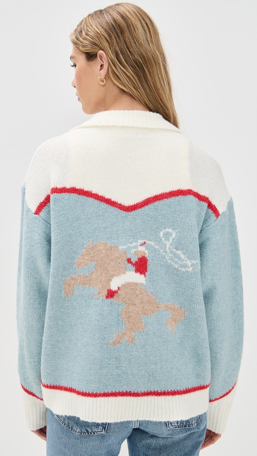 BLUE BRONCO SWEATER JACKET