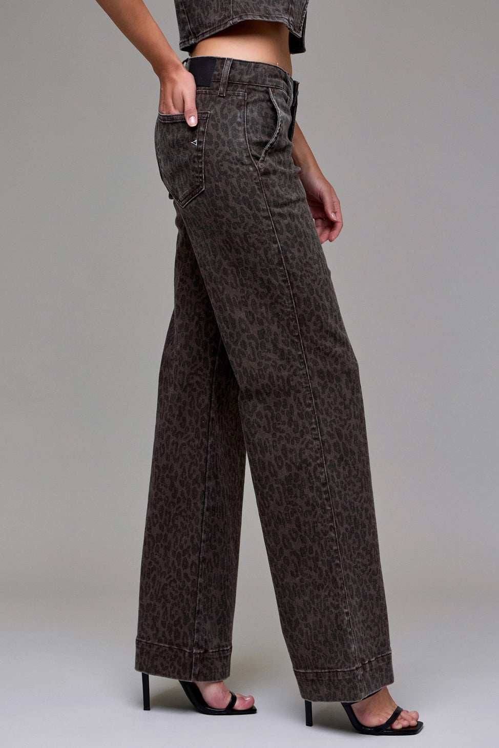 HAPPI CHEETAH FLARE TROUSER