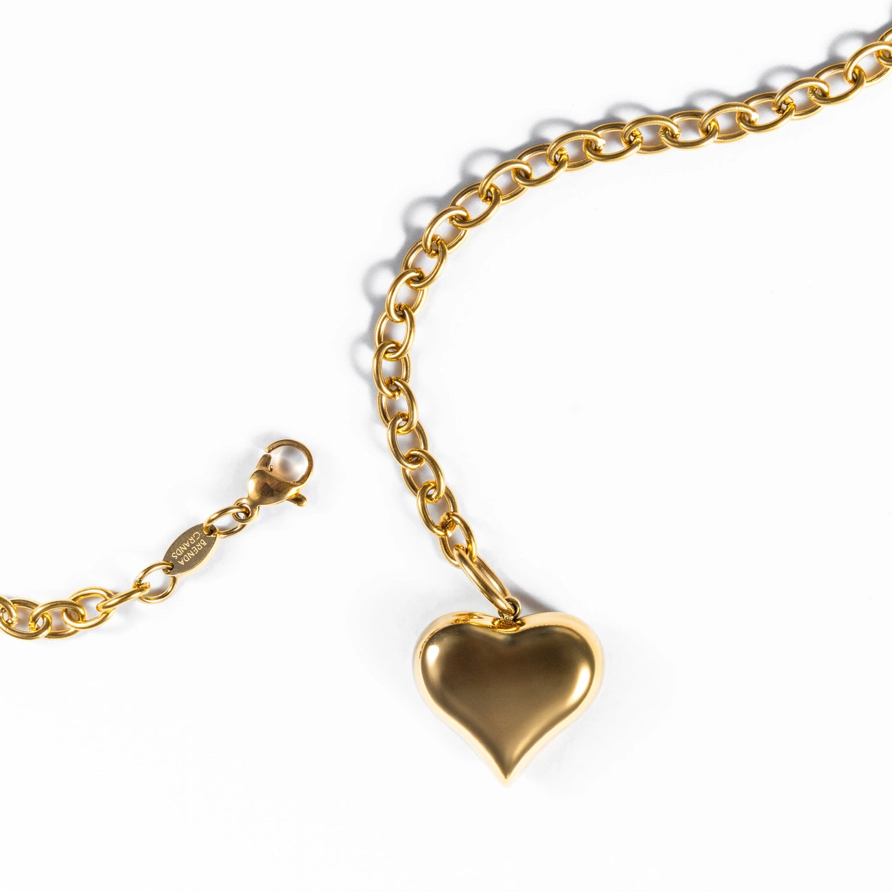 PUFFY HEART MEDIUM NECKLACE