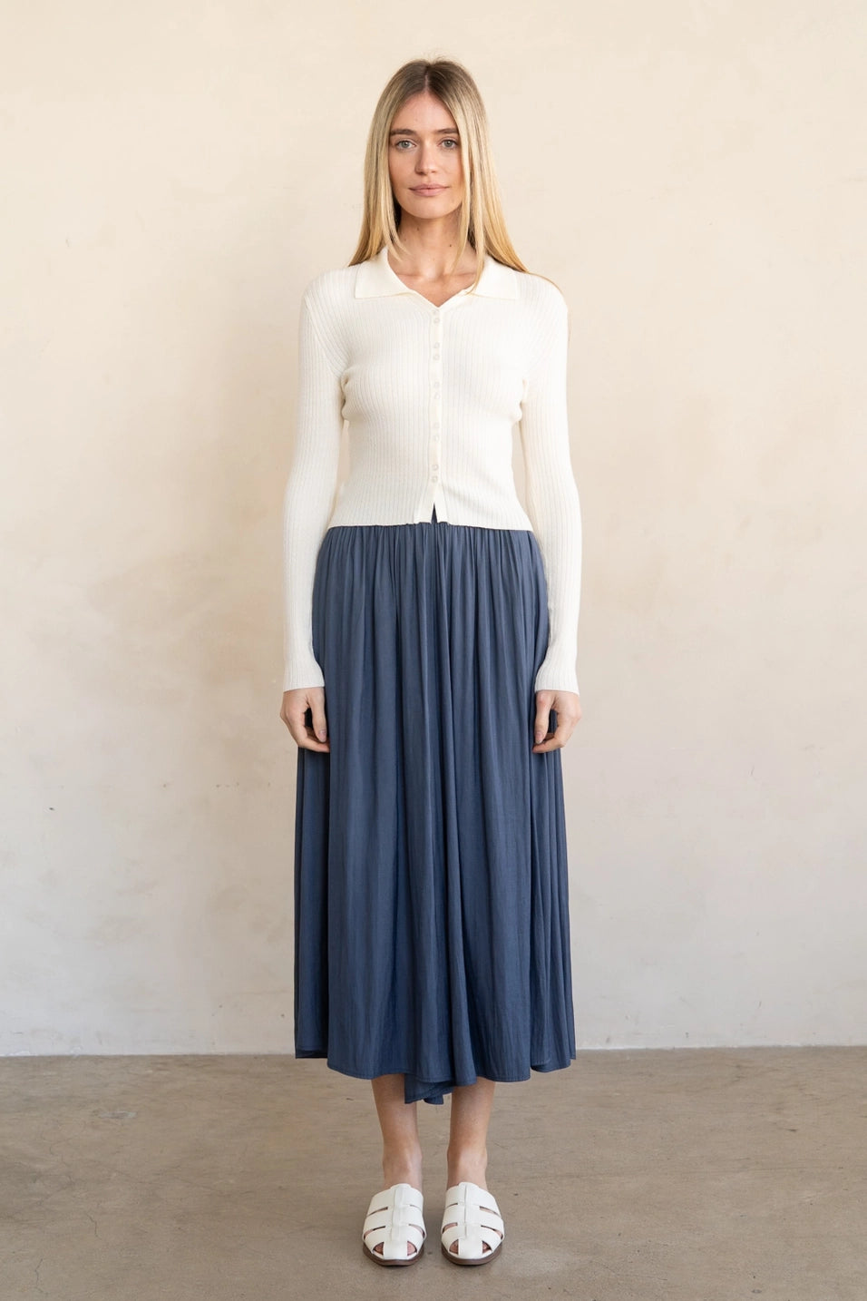 FLOWY WIDE LEG PALAZZO PANTS