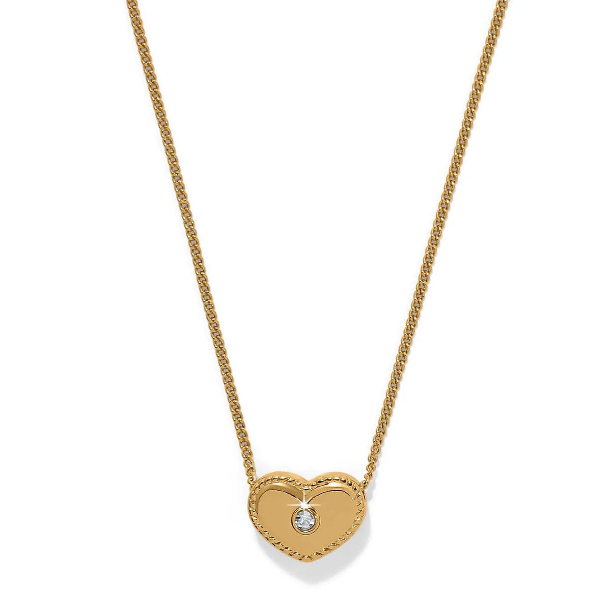 ILLUMINA CELESTE HEART PETITE GOLD NECKLACE