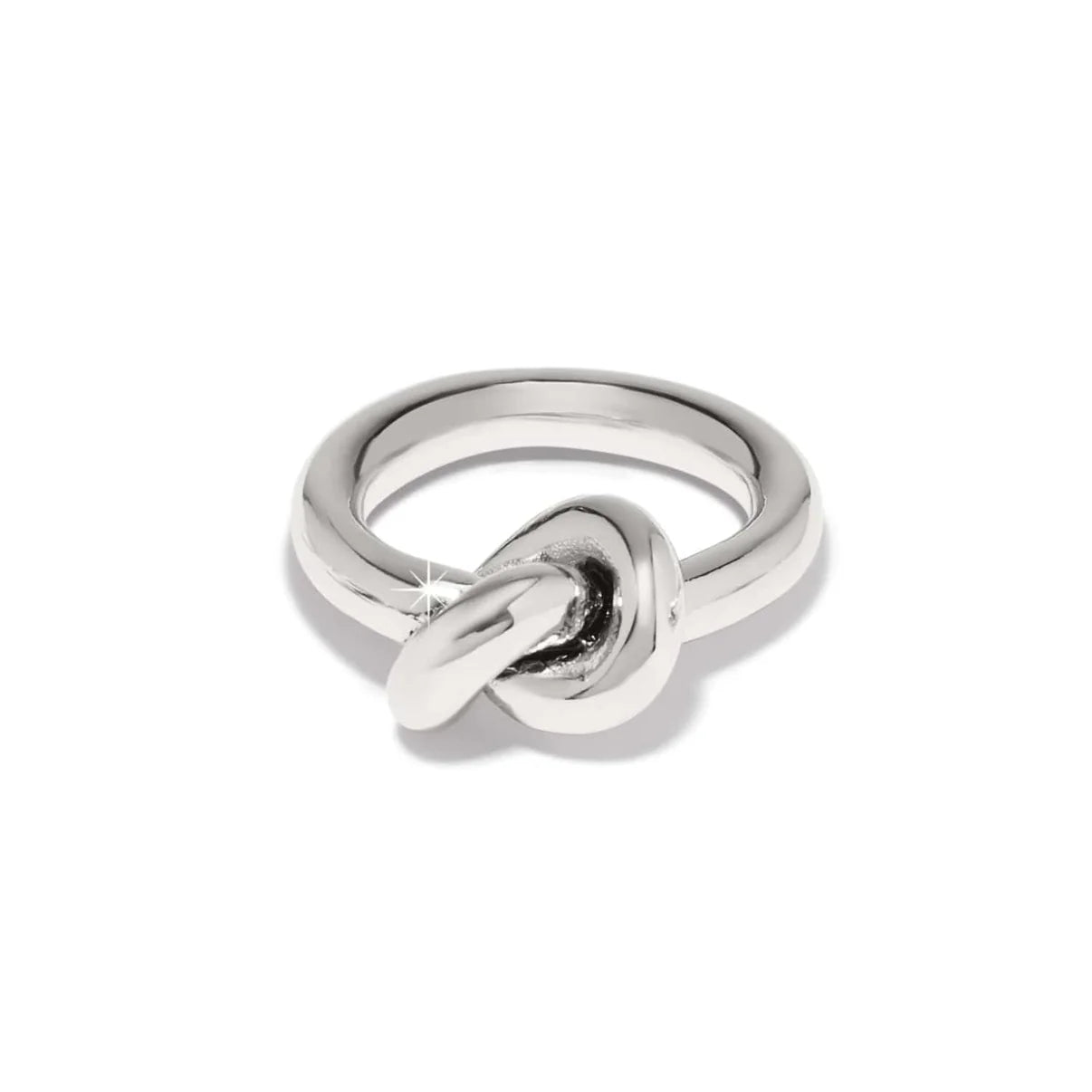INTERLOK SILVER SINGLE KNOT RING