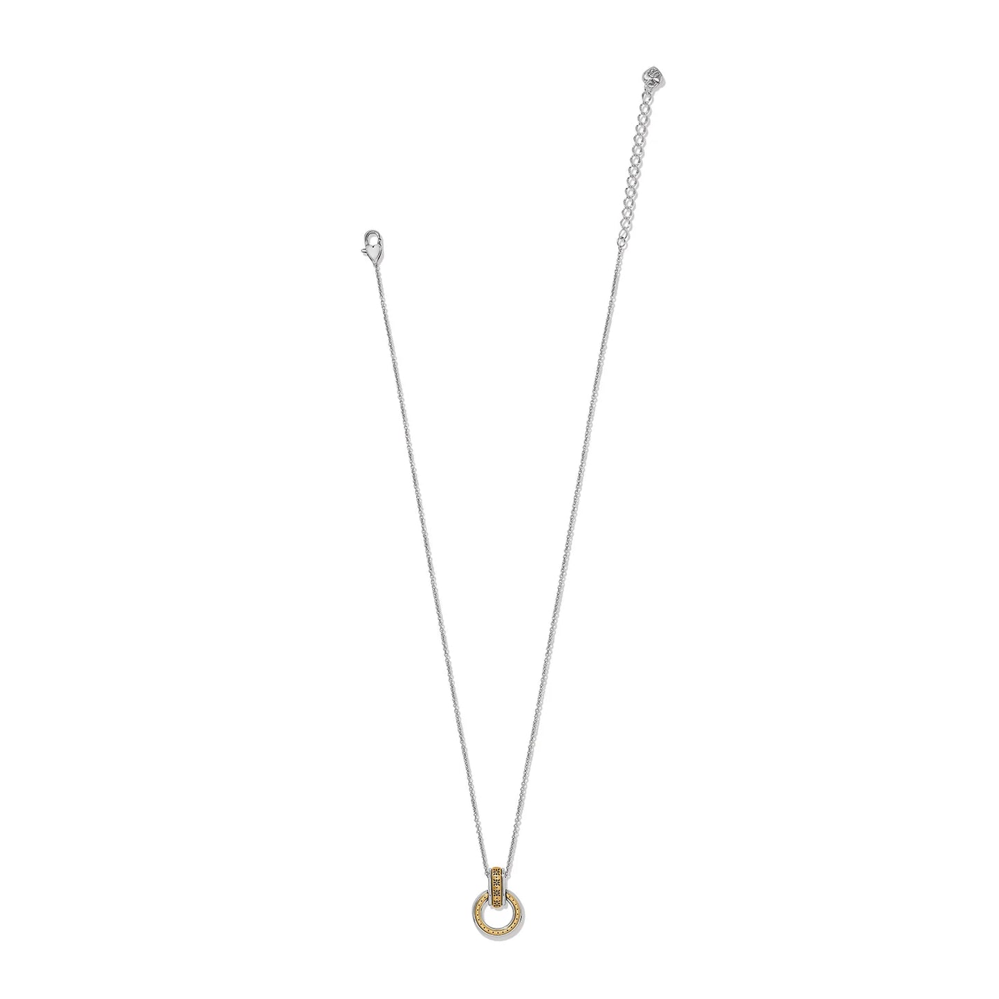 MOSAIC TWO TONE LINK RING NECKLACE