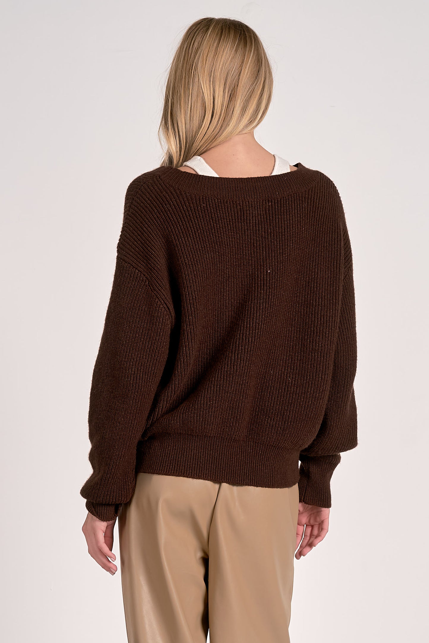 LAYERED TANK SWEATER