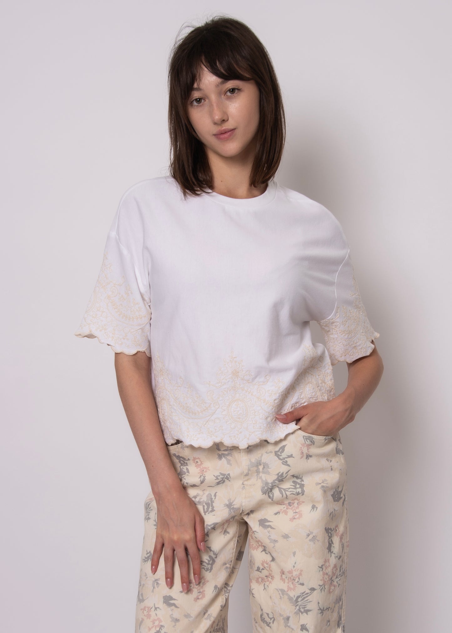 MARIA CREW NECK TOP