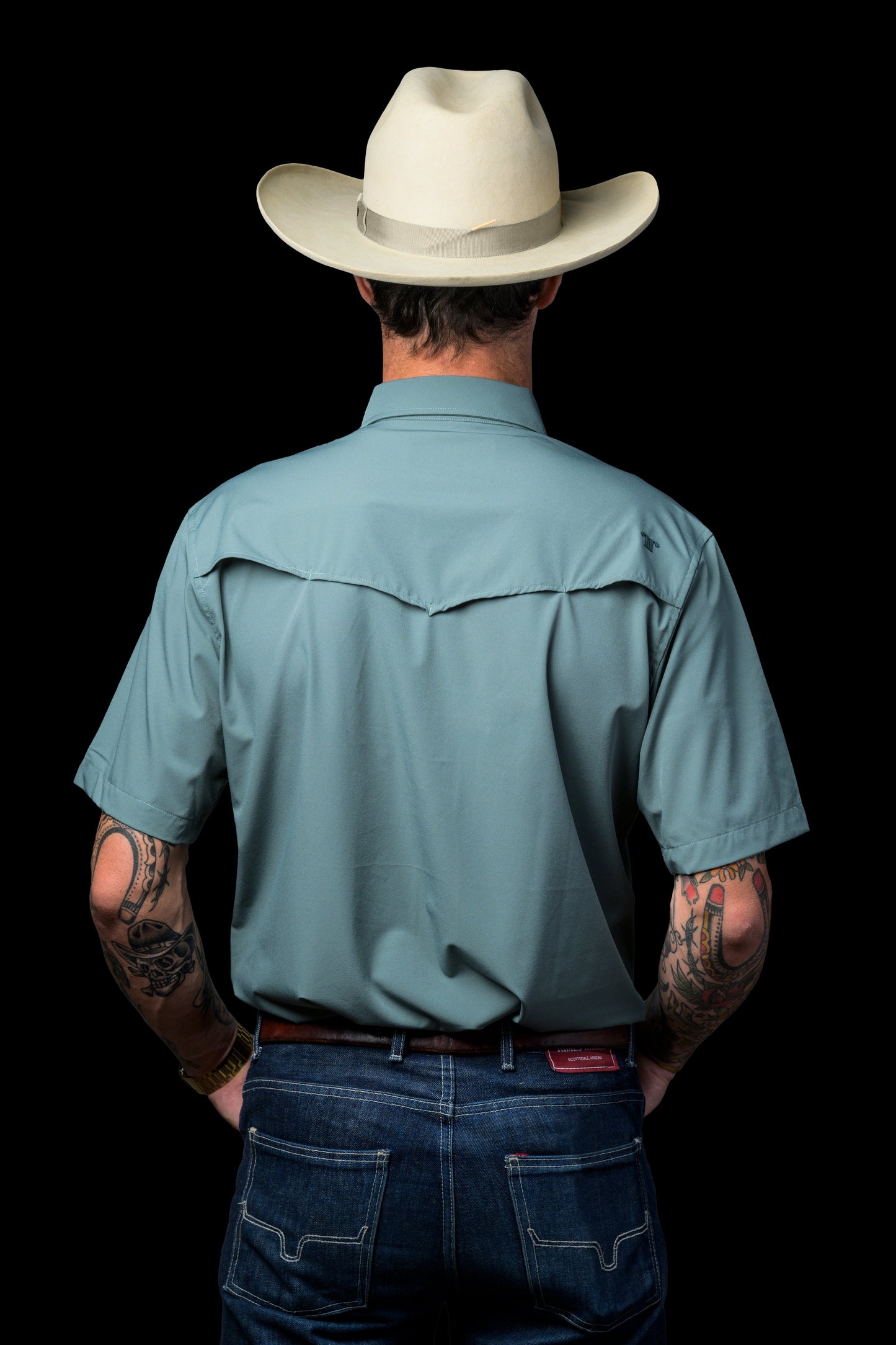 AQUA SNAP SHIRT