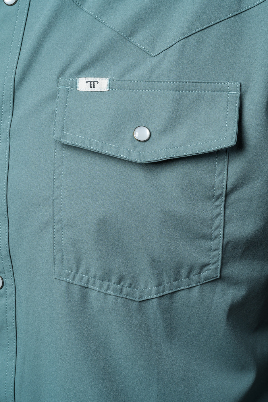 AQUA SNAP SHIRT