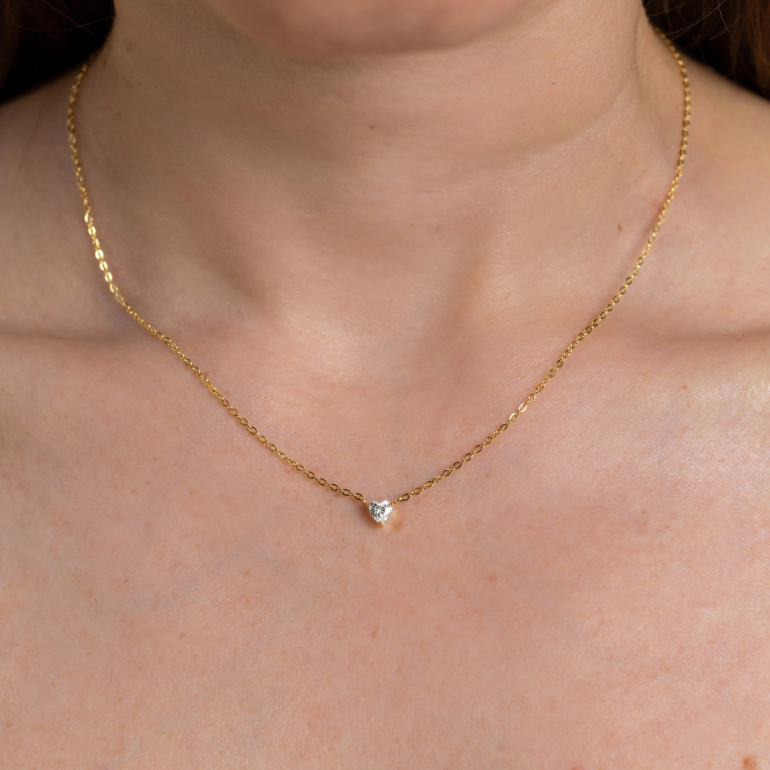 4MM ROUND SOLITAIRE NECKLACE