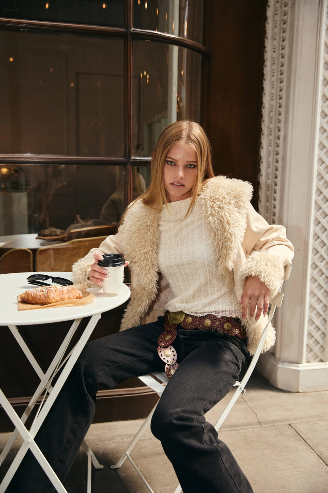 SHAGGY FAUX FUR JACKET
