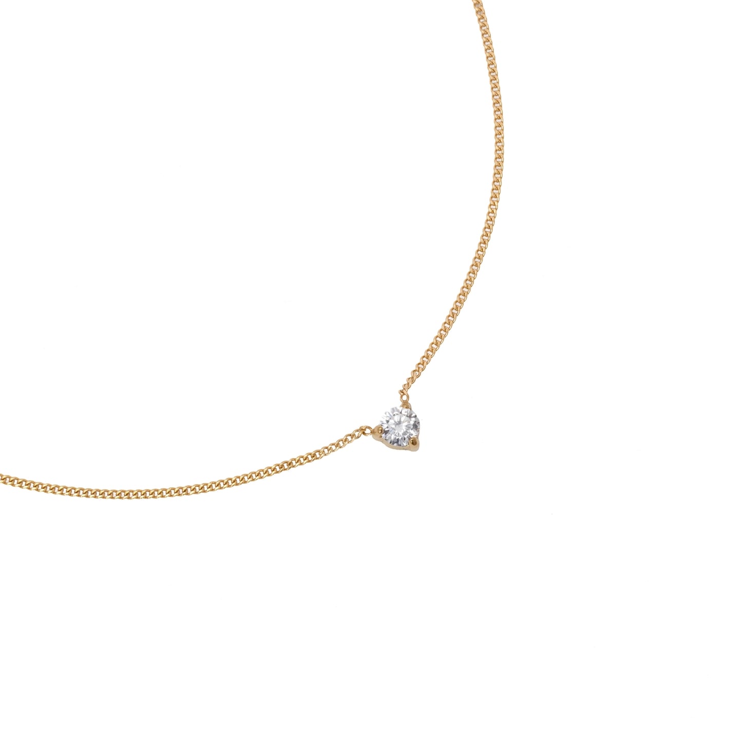 4MM ROUND SOLITAIRE NECKLACE