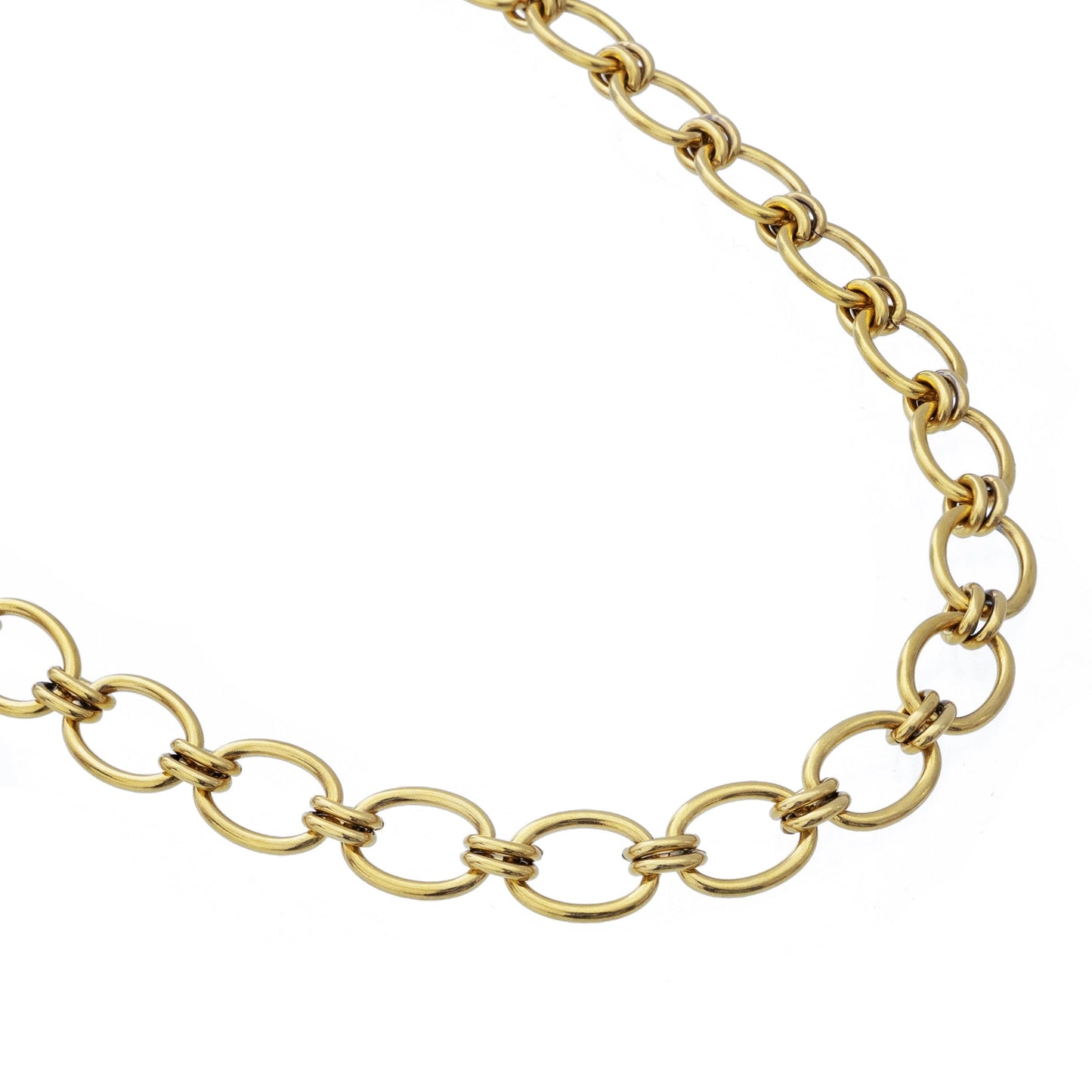GOLD CHUNKY OVAL NECKLACE