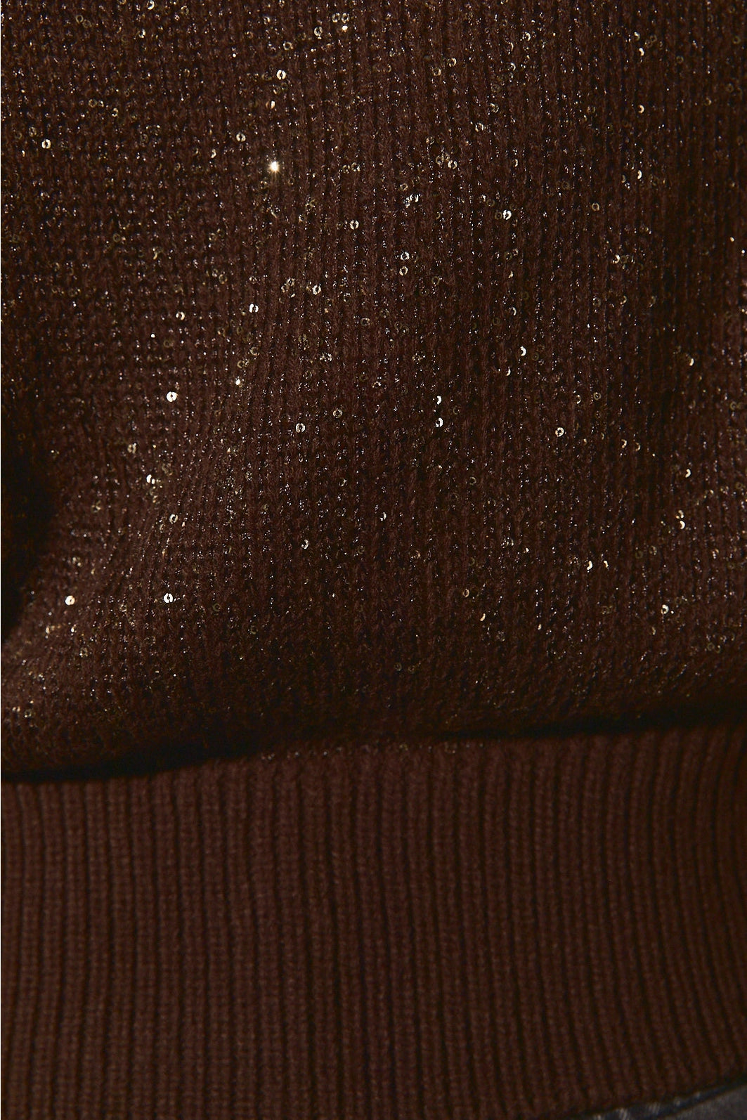 SEQUIN KNIT SWEATER TOP