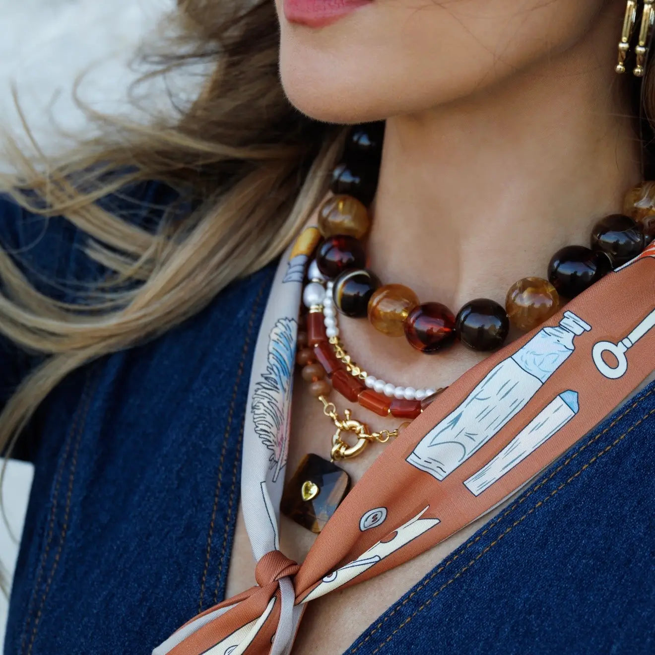 AVA BEADED NECKLACE