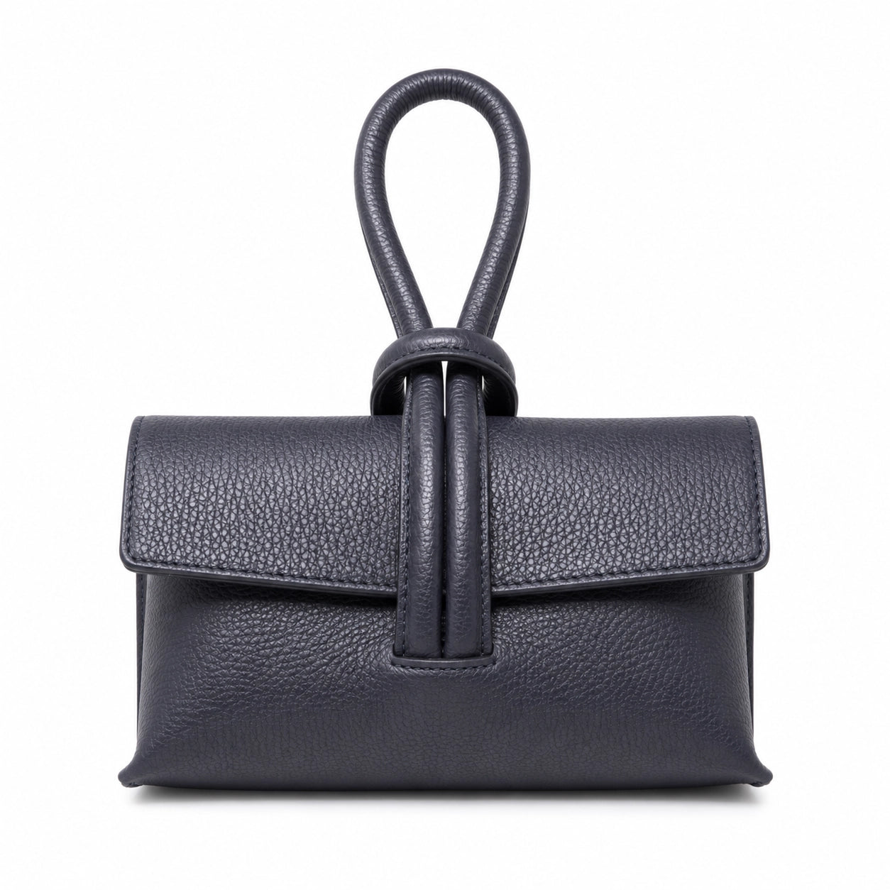 LEATHER WRISTLET BAG