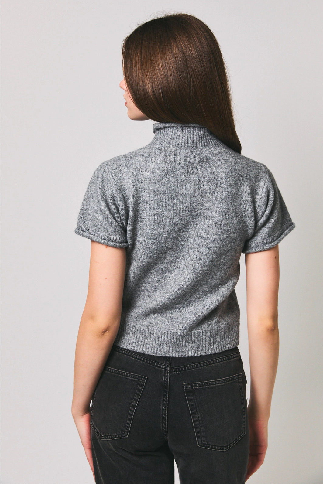 SOFT MOCK NECK KNIT TOP