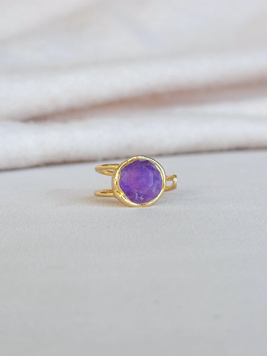 SINGLE AMETHYST RING