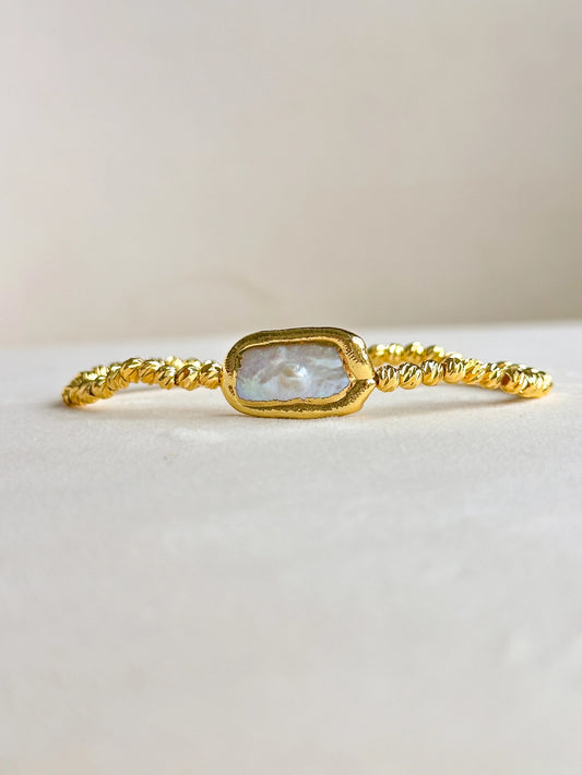 BEAM STRETCH BRACELET W PEARL