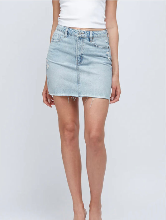 PEYTON DENIM MINI SKIRT