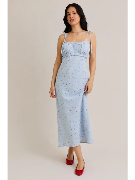BLUE CHERRY MIDI DRESS