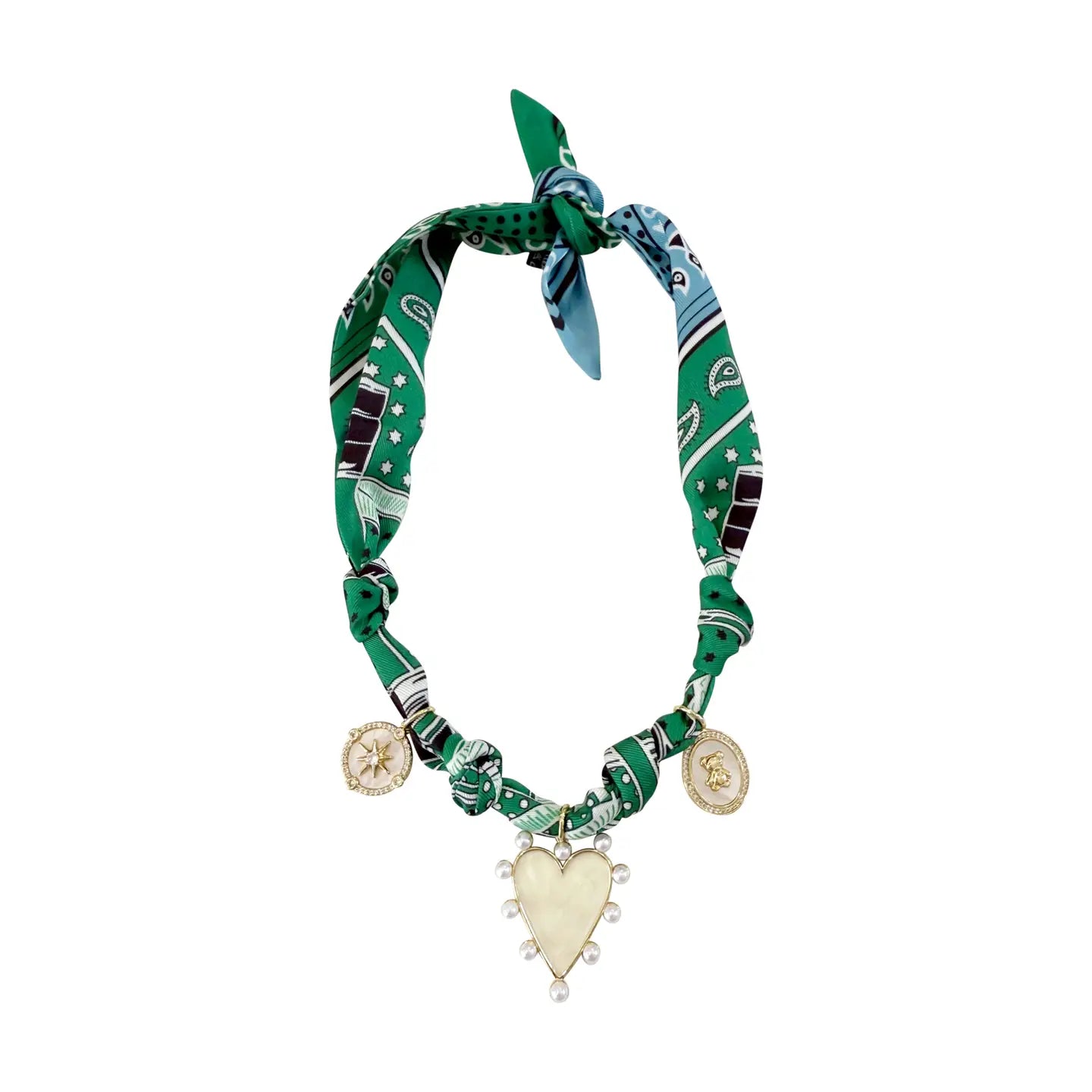 RHONDA CHARM SCARF NECKLACE
