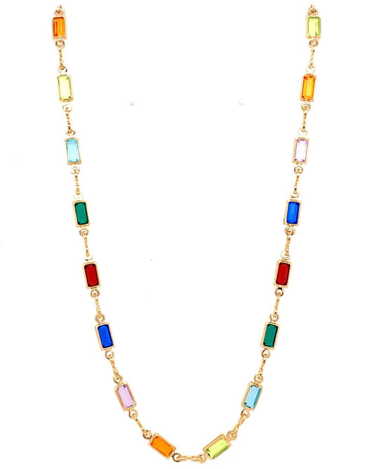 GOLD FILLED GEMSTONE NECKLACE