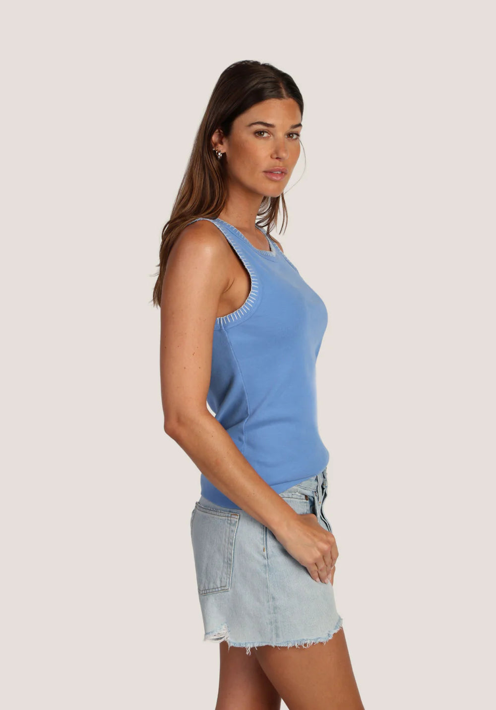BLUE JUDE RIB TANK