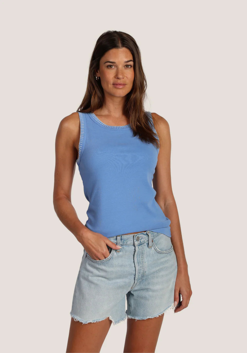 BLUE JUDE RIB TANK