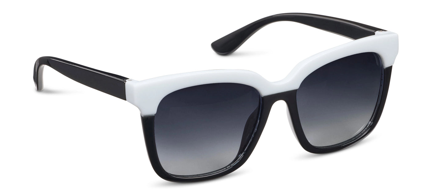 FRENCHY BLK/WHT SUNGLASSES