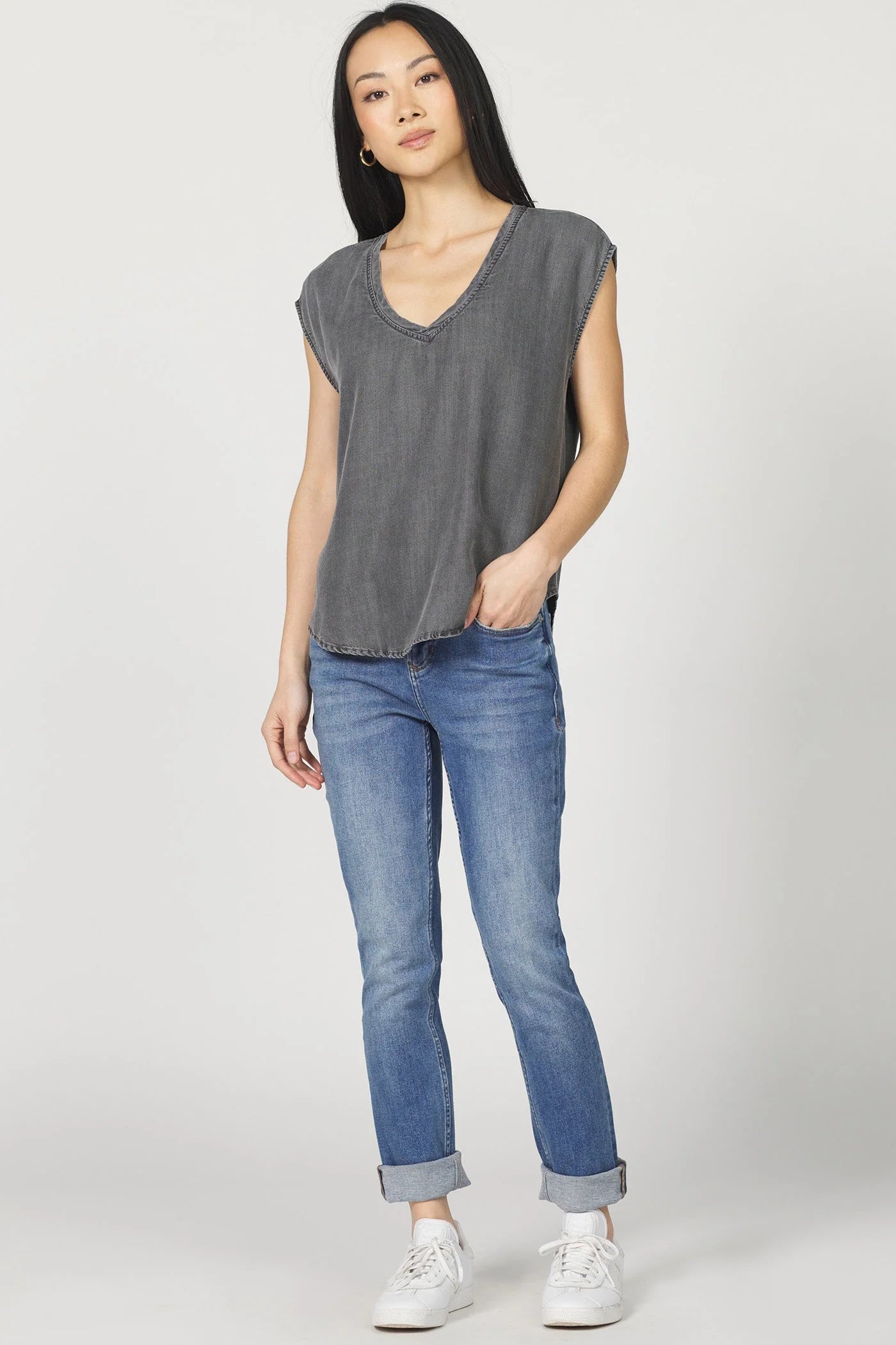 ASH GRAY YANIS TOP