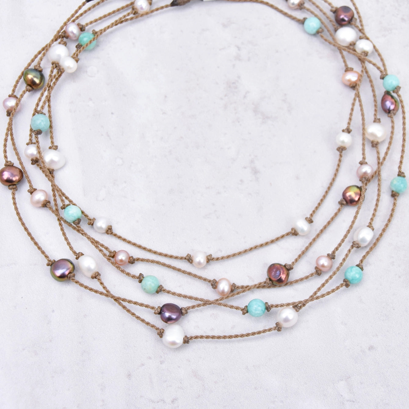 PRINCESS PEACOCK PEARL NECKLACE
