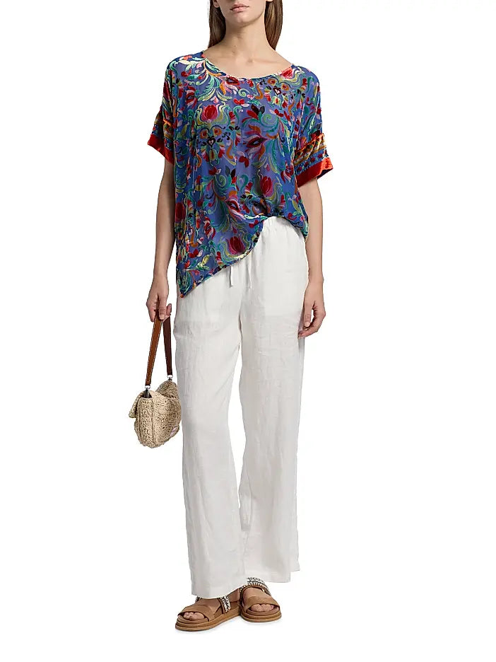 MARIAFE PRIMULA BURNOUT BLOUSE