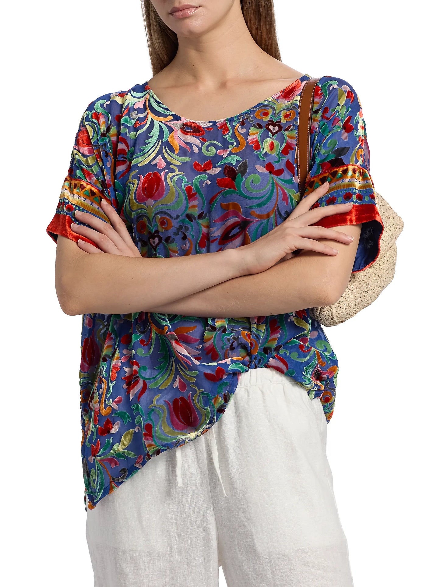 MARIAFE PRIMULA BURNOUT BLOUSE