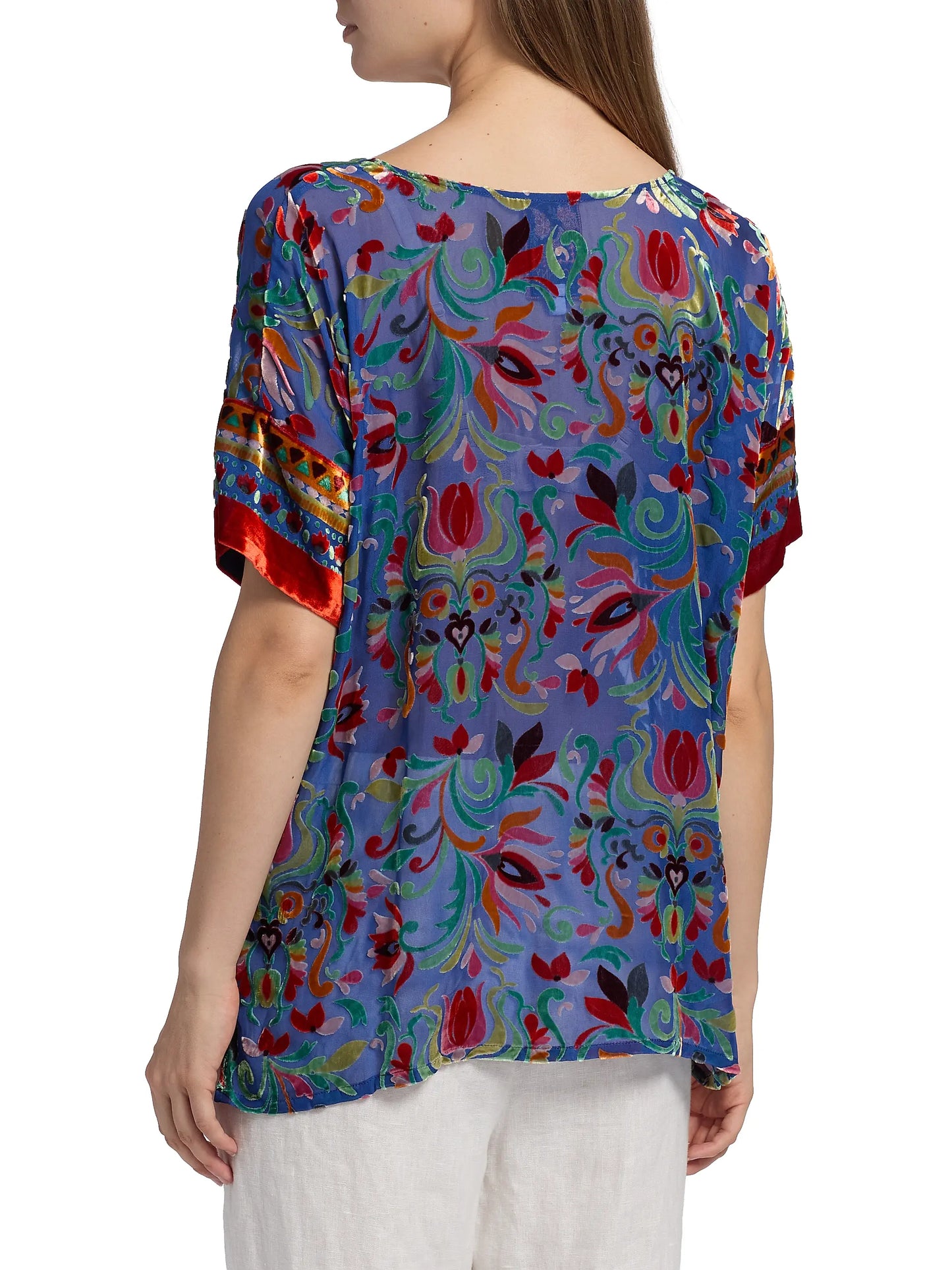 MARIAFE PRIMULA BURNOUT BLOUSE