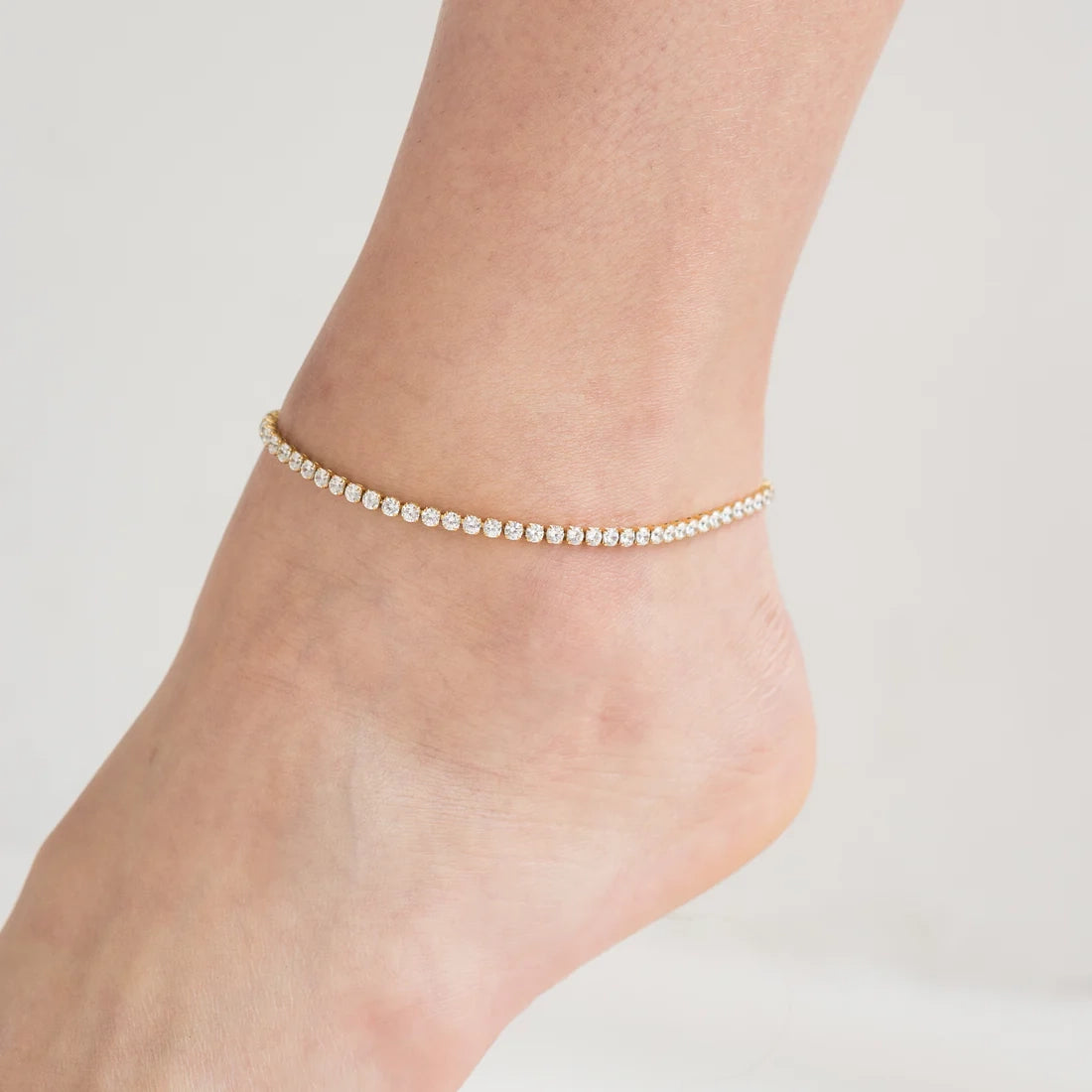GOLD TENNIS ANKLET