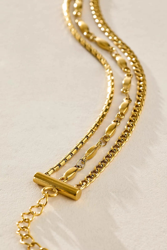 GOLD TRIPLE ANKLET