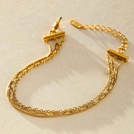 DAINTY TRIPLE ANKLET