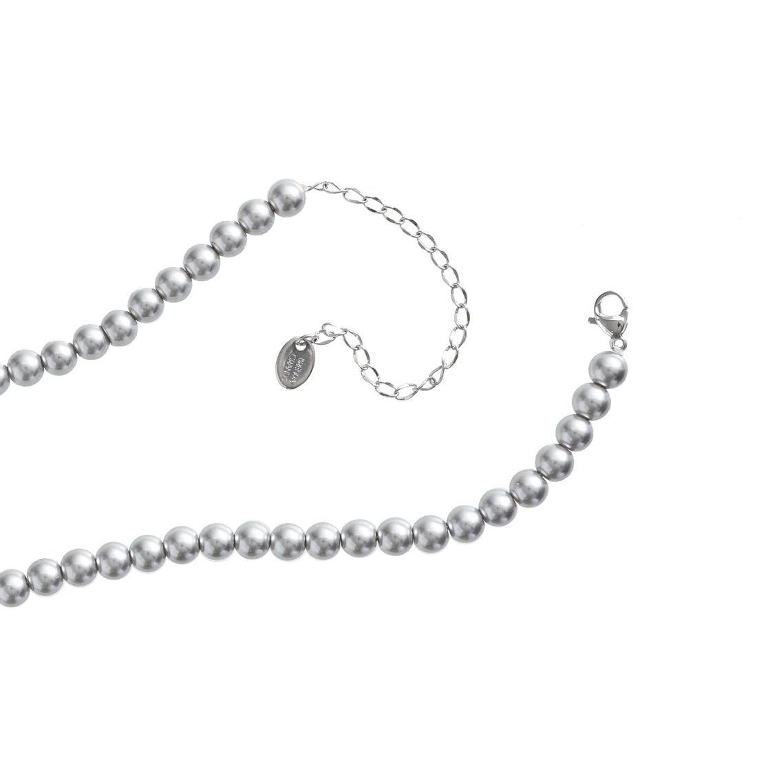 SILVER PEARLS NECKLACE