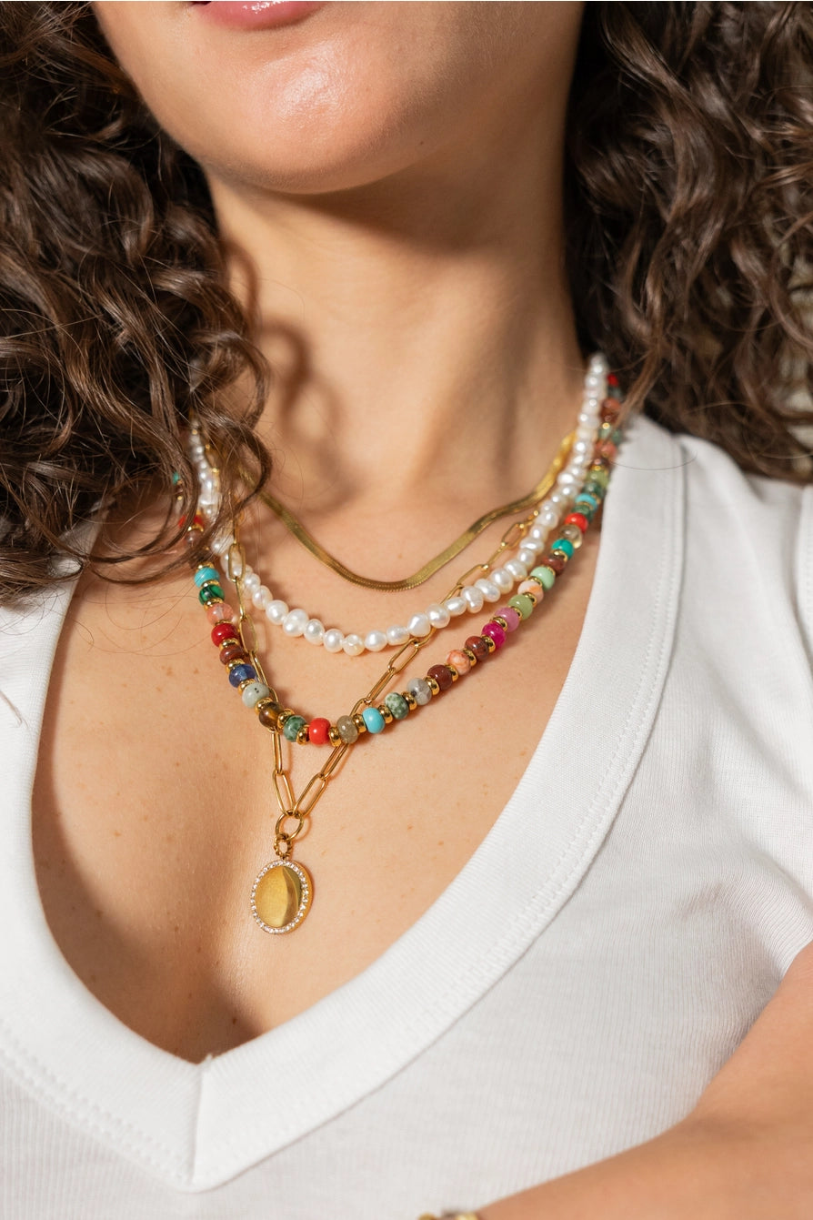 GEMSTONE GLOW NECKLACE