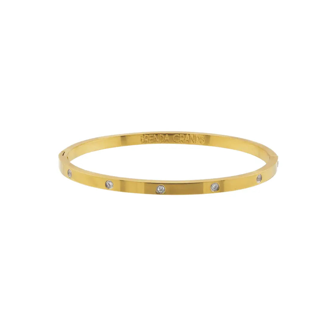 GOLD DIAMOND BANGLE