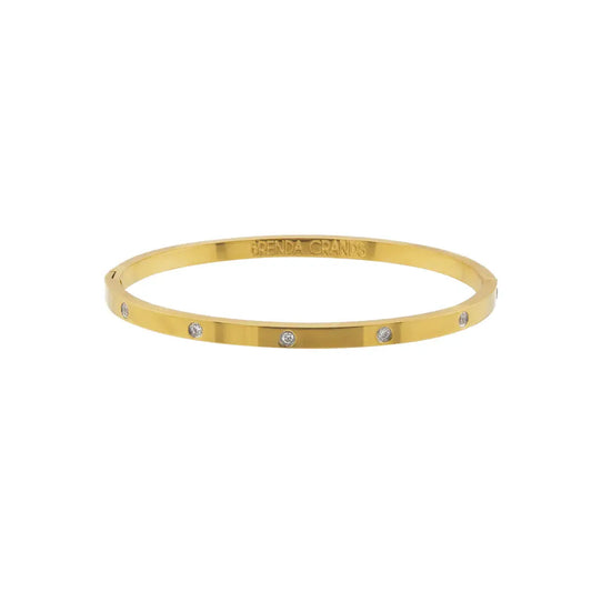 GOLD DIAMOND BANGLE